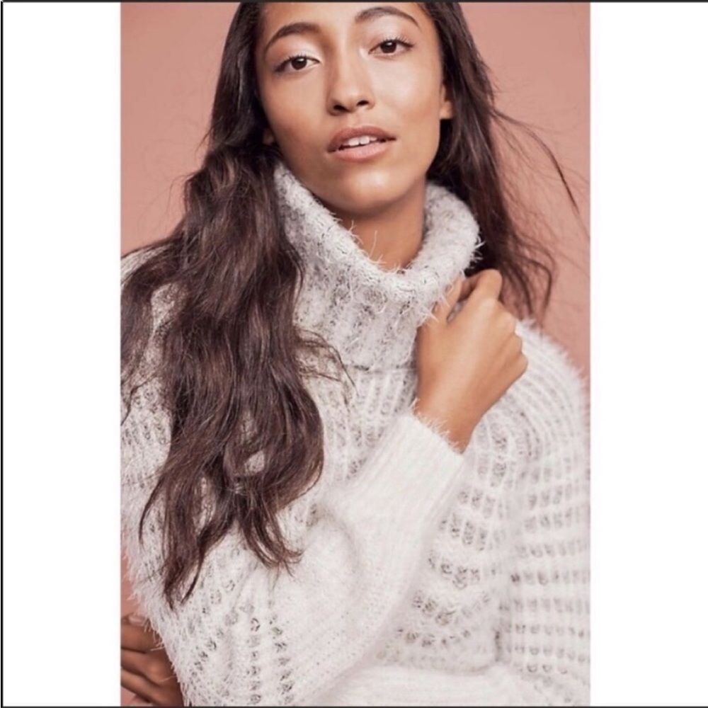 ANTHROPOLOGIE | SLEEPING ON SNOW Shelby Eyelash Sweater Dress Women’s Size XS - Picture 3 of 12